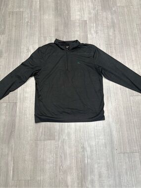 Tommy Bahama IslandZone 1/4 Zip Long Sleeve Pullover Sweater Mens Large Gray L